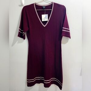 Guess vintage v neck knit dress NWT